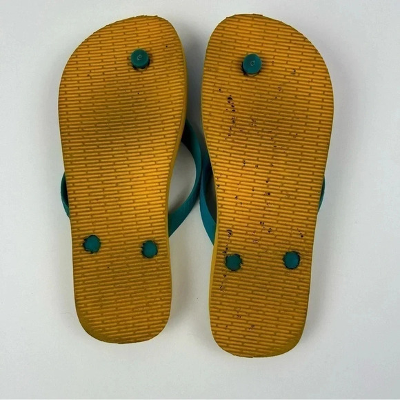Havaianas Women's Top Fashion Flip Flops Multicolor Tropical Bird Print Size 8 - Picture 7 of 7